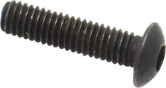 Value Collection - M3x0.50 Metric Coarse Hex Socket Drive, Button Screw - Grade 12.9 Alloy Steel, Black Oxide Finish, Fully Threaded, 12mm Length Under Head - USA Tool & Supply