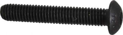 Value Collection - M5x0.80 Metric Coarse Hex Socket Drive, Button Screw - Grade 12.9 Alloy Steel, Black Oxide Finish, Fully Threaded, 30mm Length Under Head - USA Tool & Supply