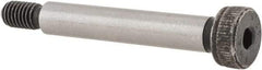 Value Collection - 6mm Shoulder Diam x 35mm Shoulder Length, M5x0.8 Metric Coarse, Hex Socket Shoulder Screw - 8 Alloy Steel - USA Tool & Supply