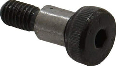 Value Collection - 8mm Shoulder Diam x 10mm Shoulder Length, M6x1 Metric Coarse, Hex Socket Shoulder Screw - 8 Alloy Steel - USA Tool & Supply