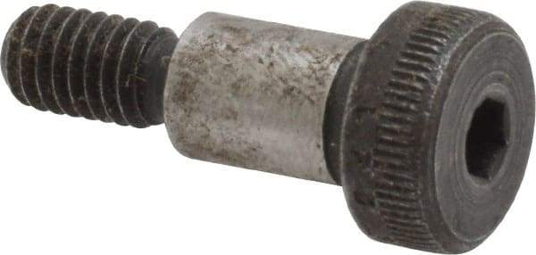 Value Collection - 8mm Shoulder Diam x 12mm Shoulder Length, M6x1 Metric Coarse, Hex Socket Shoulder Screw - 8 Alloy Steel - USA Tool & Supply