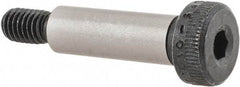 Value Collection - 8mm Shoulder Diam x 25mm Shoulder Length, M6x1 Metric Coarse, Hex Socket Shoulder Screw - 12.9 Alloy Steel, Uncoated, 5.32 to 5.5mm Head Height x 12.73 to 13mm Head Diam - USA Tool & Supply