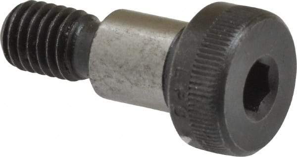 Value Collection - 10mm Shoulder Diam x 12mm Shoulder Length, M8x1.25 Metric Coarse, Hex Socket Shoulder Screw - 8 Alloy Steel - USA Tool & Supply