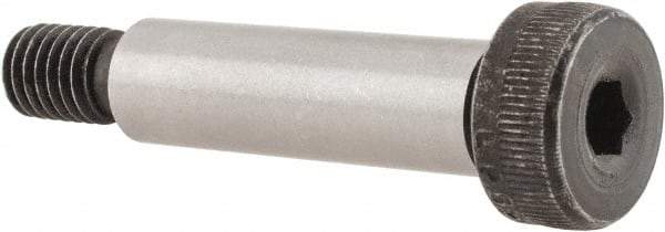 Value Collection - 10mm Shoulder Diam x 35mm Shoulder Length, M8x1.25 Metric Coarse, Hex Socket Shoulder Screw - 8 Alloy Steel - USA Tool & Supply