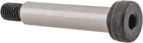 Value Collection - 10mm Shoulder Diam x 45mm Shoulder Length, M8x1.25 Metric Coarse, Hex Socket Shoulder Screw - 8 Alloy Steel - USA Tool & Supply