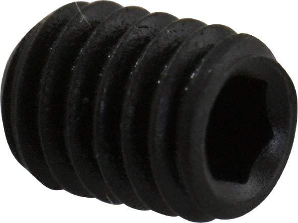 Value Collection - M3x0.50 Metric Coarse, 4mm OAL, Cup Point Set Screw - Grade 14.9 (45H) Alloy Steel, 1.5mm Key - USA Tool & Supply