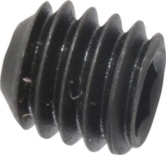 Value Collection - M4x0.70 Metric Coarse, 4mm OAL, Cup Point Set Screw - Grade 14.9 (45H) Alloy Steel, 2mm Key - USA Tool & Supply