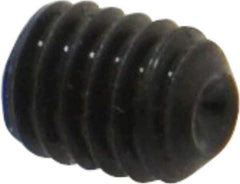 Value Collection - M4x0.70 Metric Coarse, 5mm OAL, Cup Point Set Screw - Grade 14.9 (45H) Alloy Steel, 2mm Key - USA Tool & Supply