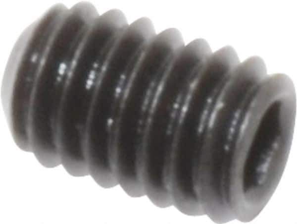 Value Collection - M4x0.70 Metric Coarse, 6mm OAL, Cup Point Set Screw - Grade 14.9 (45H) Alloy Steel, 2mm Key - USA Tool & Supply