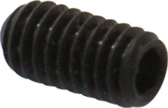 Value Collection - M4x0.70 Metric Coarse, 8mm OAL, Cup Point Set Screw - Grade 14.9 (45H) Alloy Steel, 2mm Key - USA Tool & Supply