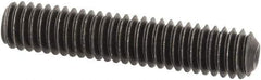 Value Collection - M4x0.70 Metric Coarse, 20mm OAL, Cup Point Set Screw - Grade 14.9 (45H) Alloy Steel, 2mm Key - USA Tool & Supply