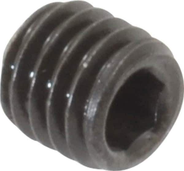 Value Collection - M5x0.80 Metric Coarse, 5mm OAL, Cup Point Set Screw - Grade 14.9 (45H) Alloy Steel, 2.5mm Key - USA Tool & Supply