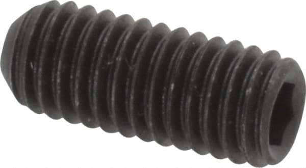 Value Collection - M5x0.80 Metric Coarse, 12mm OAL, Cup Point Set Screw - Grade 14.9 (45H) Alloy Steel, 2.5mm Key - USA Tool & Supply