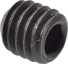 Value Collection - M6x1.00 Metric Coarse, 6mm OAL, Cup Point Set Screw - Grade 14.9 (45H) Alloy Steel, 3mm Key - USA Tool & Supply