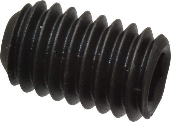 Value Collection - M6x1.00 Metric Coarse, 10mm OAL, Cup Point Set Screw - Grade 14.9 (45H) Alloy Steel, 3mm Key - USA Tool & Supply