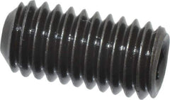 Value Collection - M6x1.00 Metric Coarse, 12mm OAL, Cup Point Set Screw - Grade 14.9 (45H) Alloy Steel, 3mm Key - USA Tool & Supply