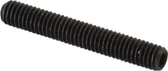 Value Collection - M6x1.00 Metric Coarse, 40mm OAL, Cup Point Set Screw - Grade 14.9 (45H) Alloy Steel, 3mm Key - USA Tool & Supply