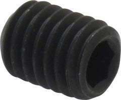 Value Collection - M8x1.25 Metric Coarse, 10mm OAL, Cup Point Set Screw - Grade 14.9 (45H) Alloy Steel, 4mm Key - USA Tool & Supply
