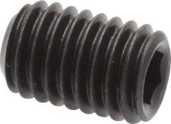 Value Collection - M8x1.25 Metric Coarse, 12mm OAL, Cup Point Set Screw - Grade 14.9 (45H) Alloy Steel, 4mm Key - USA Tool & Supply