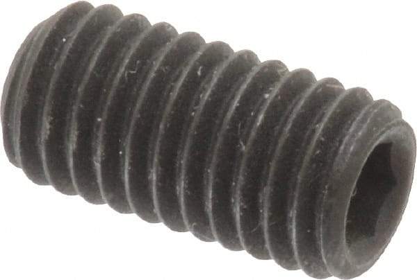 Value Collection - M8x1.25 Metric Coarse, 16mm OAL, Cup Point Set Screw - Grade 14.9 (45H) Alloy Steel, 4mm Key - USA Tool & Supply