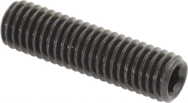 Value Collection - M8x1.25 Metric Coarse, 30mm OAL, Cup Point Set Screw - Grade 14.9 (45H) Alloy Steel, 4mm Key - USA Tool & Supply