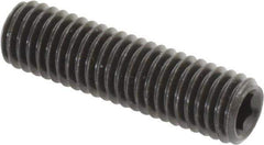 Value Collection - M8x1.25 Metric Coarse, 30mm OAL, Cup Point Set Screw - Grade 14.9 (45H) Alloy Steel, 4mm Key - USA Tool & Supply