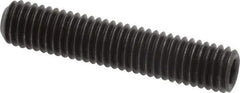 Value Collection - M8x1.25 Metric Coarse, 40mm OAL, Cup Point Set Screw - Grade 14.9 (45H) Alloy Steel, 4mm Key - USA Tool & Supply