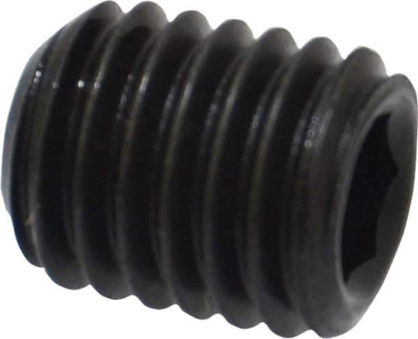 Value Collection - M10x1.50 Metric Coarse, 12mm OAL, Cup Point Set Screw - Grade 14.9 (45H) Alloy Steel, 5mm Key - USA Tool & Supply