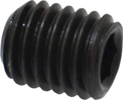 Value Collection - M10x1.50 Metric Coarse, 12mm OAL, Cup Point Set Screw - Grade 14.9 (45H) Alloy Steel, 5mm Key - USA Tool & Supply