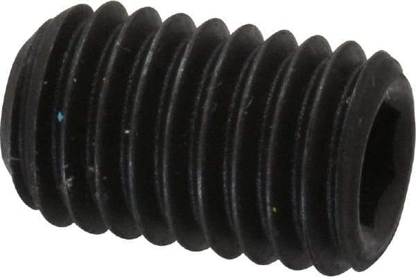 Value Collection - M10x1.50 Metric Coarse, 16mm OAL, Cup Point Set Screw - Grade 14.9 (45H) Alloy Steel, 5mm Key - USA Tool & Supply