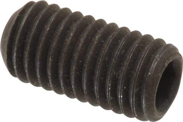 Value Collection - M10x1.50 Metric Coarse, 20mm OAL, Cup Point Set Screw - Grade 14.9 (45H) Alloy Steel, 5mm Key - USA Tool & Supply