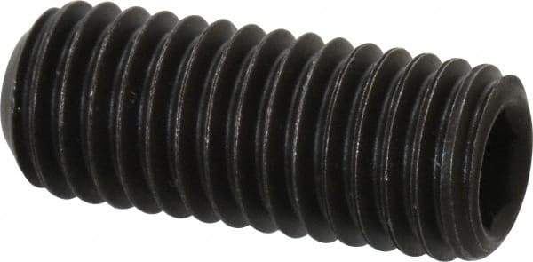 Value Collection - M10x1.50 Metric Coarse, 25mm OAL, Cup Point Set Screw - Grade 14.9 (45H) Alloy Steel, 5mm Key - USA Tool & Supply