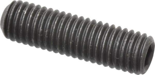Value Collection - M10x1.50 Metric Coarse, 35mm OAL, Cup Point Set Screw - Grade 14.9 (45H) Alloy Steel, 5mm Key - USA Tool & Supply