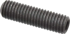 Value Collection - M10x1.50 Metric Coarse, 35mm OAL, Cup Point Set Screw - Grade 14.9 (45H) Alloy Steel, 5mm Key - USA Tool & Supply