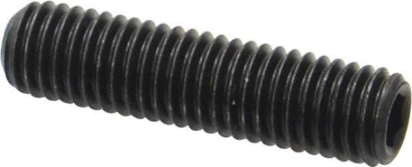 Value Collection - M10x1.50 Metric Coarse, 40mm OAL, Cup Point Set Screw - Grade 14.9 (45H) Alloy Steel, 5mm Key - USA Tool & Supply