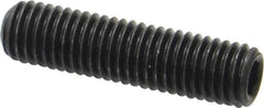 Value Collection - M10x1.50 Metric Coarse, 40mm OAL, Cup Point Set Screw - Grade 14.9 (45H) Alloy Steel, 5mm Key - USA Tool & Supply
