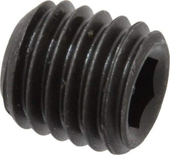 Value Collection - M12x1.75 Metric Coarse, 12mm OAL, Cup Point Set Screw - Grade 14.9 (45H) Alloy Steel, 6mm Key - USA Tool & Supply