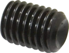 Value Collection - M12x1.75 Metric Coarse, 16mm OAL, Cup Point Set Screw - Grade 14.9 (45H) Alloy Steel, 6mm Key - USA Tool & Supply