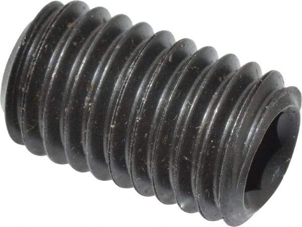 Value Collection - M12x1.75 Metric Coarse, 20mm OAL, Cup Point Set Screw - Grade 14.9 (45H) Alloy Steel, 6mm Key - USA Tool & Supply