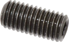 Value Collection - M12x1.75 Metric Coarse, 25mm OAL, Cup Point Set Screw - Grade 14.9 (45H) Alloy Steel, 6mm Key - USA Tool & Supply
