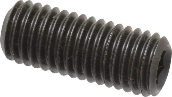 Value Collection - M12x1.75 Metric Coarse, 30mm OAL, Cup Point Set Screw - Grade 14.9 (45H) Alloy Steel, 6mm Key - USA Tool & Supply