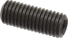 Value Collection - M12x1.75 Metric Coarse, 30mm OAL, Cup Point Set Screw - Grade 14.9 (45H) Alloy Steel, 6mm Key - USA Tool & Supply