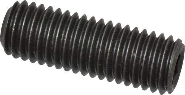 Value Collection - M12x1.75 Metric Coarse, 35mm OAL, Cup Point Set Screw - Grade 14.9 (45H) Alloy Steel, 6mm Key - USA Tool & Supply