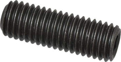 Value Collection - M12x1.75 Metric Coarse, 35mm OAL, Cup Point Set Screw - Grade 14.9 (45H) Alloy Steel, 6mm Key - USA Tool & Supply