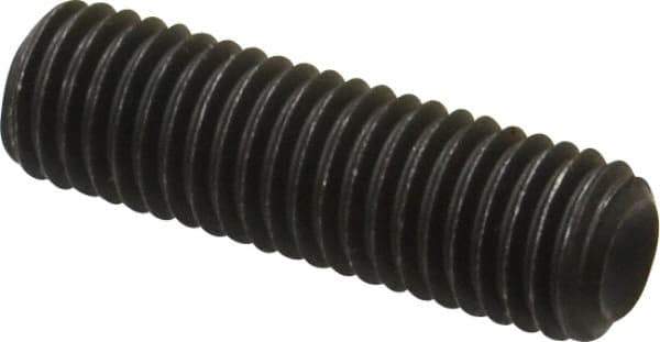 Value Collection - M12x1.75 Metric Coarse, 40mm OAL, Cup Point Set Screw - Grade 14.9 (45H) Alloy Steel, 6mm Key - USA Tool & Supply