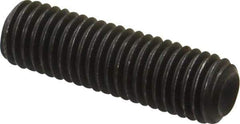 Value Collection - M12x1.75 Metric Coarse, 40mm OAL, Cup Point Set Screw - Grade 14.9 (45H) Alloy Steel, 6mm Key - USA Tool & Supply