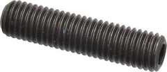 Value Collection - M12x1.75 Metric Coarse, 50mm OAL, Cup Point Set Screw - Grade 14.9 (45H) Alloy Steel, 6mm Key - USA Tool & Supply
