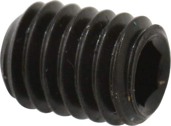 Value Collection - M3x0.50, 4mm OAL, Flat Point Set Screw - Grade 14.9 (45H) Alloy Steel, 1.5mm Key - USA Tool & Supply