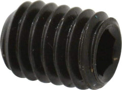Value Collection - M3x0.50, 4mm OAL, Flat Point Set Screw - Grade 14.9 (45H) Alloy Steel, 1.5mm Key - USA Tool & Supply