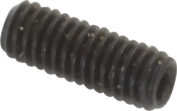Value Collection - M3x0.50, 8mm OAL, Flat Point Set Screw - Grade 14.9 (45H) Alloy Steel, 1.5mm Key - USA Tool & Supply
